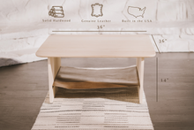 Load image into Gallery viewer, "Sling" Leather Coffee Table