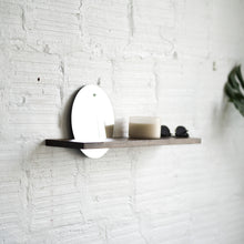 Load image into Gallery viewer, Floating Mirror Hardwood Shelf - Small