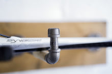 Load image into Gallery viewer, Burlap Iron Pipe Bicycle Wall Display